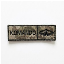 Seyhan Askeri Malzeme Komando Isimlik - Kamuflaj Ajanda Uyumlu - 4cm x 12 cm