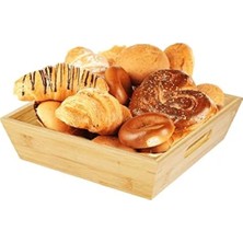 Bambu Ekmeklik ve Meyvelik, Kare Büyük Ebat (25 Cm)