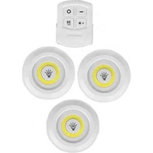 Uzaktan Kumandalı 3'lü LED Spot Lamba - Beyaz Işık
