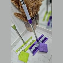 360 Derece Dönen Teleskopik Saplı Mikrofiber Mop