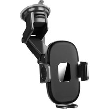 Ayarlanabilir Klipsli Araba Telefon Tutucu - Cam ve Torpido Için