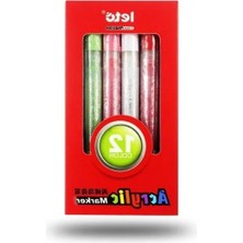 Akrilik Marker Kalem Seti, 12 Adet