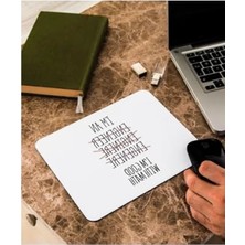 Kişiye Özel Mühendis Temalı Mousepad - 23X19 cm Kaliteli Tasarım