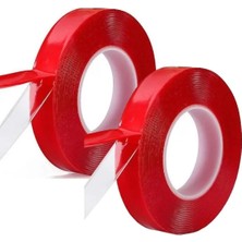 Çift Taraflı Yapışkanlı Şeffaf Bant - 18MM x 2 Metre