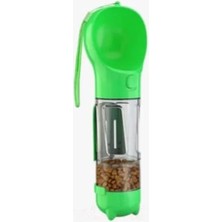 300ML Taşınabilir Hazneli Mama ve Su Kabı, Kaka Poşetli