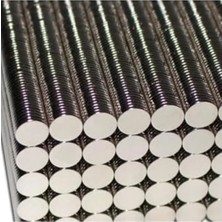 Yuvarlak 8x1 mm Neodyum Mıknatıs, 100 Adet Güçlü Magnet Seti
