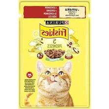 Sığır Etli Yetişkin Kediler Için Tam Yaş Kedi Maması (26 x 85 Gr)