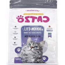 Somon Etli Kısır Kedi Maması 500 G | Dengeli Beslenme ve Omega 3-6 Desteği