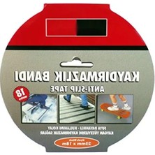 25 mm Kaydırmaz Zemin Bantı - 18,3 M Siyah