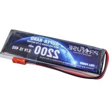 2200 Mah 45C Kapasiteye Sahip 3.7V Lipo Pil