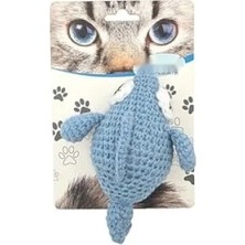 Amigurumi Balık Şeklinde Kedi Oyuncağı