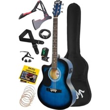 Elektro Akustik Gitar Seti - 40 Inç, Ekolayzerli, 4/4 Yetişkin