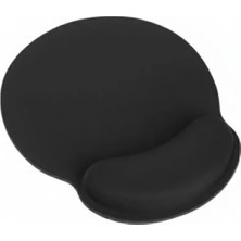 Ergonomik Kaymaz Bilek Destekli Mouse Pad - Siyah