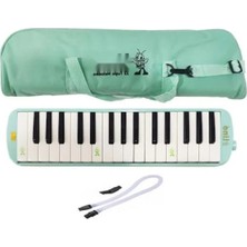 Pastel Yeşil Melodika - 32 Tuşlu Taşıma Çantası ile