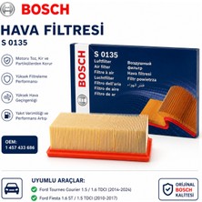 Bosch Hava Filtresi Ford Tourneo Courier 1.5 / 1.6 Tdcı Ford Fiesta 1.6 St 1.5 Tdcı Uyumlu