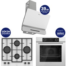 Ferre Fryart Chef Edition Beyaz 3'lü Ankastre Set XE63CB-LN386-D081SA