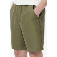 Lacoste Mens Reguler Fit Linen Blend Shorts Erkek Keten Şort Haki