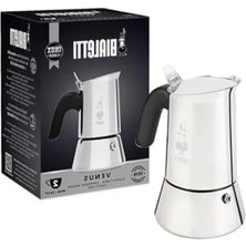 Ocak Üstü Espresso Pişirici, 85ML Kapasiteli Gümüş Renkli