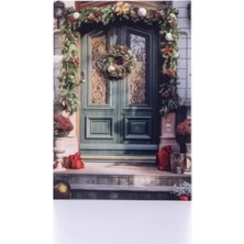 Yılbaşı Temalı Kapı Kartpostalı - 12X17 Cm, 6 Adet