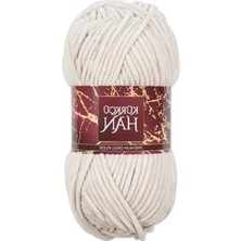 Kadife El Örgü Ipi, 100GR, 95MT, Fildişi Renk