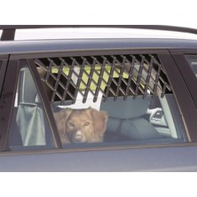Ayarlanabilir Köpek Araba Camı Parmaklığı, 30-110 Cm, Siyah