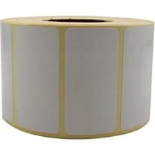 Baskısız Kuşe Etiket 60MM x 30MM Ruloda 1000 Adet