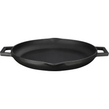 26 cm Metal Kulplu Döküm Kızartma Tavası - Siyah Renk Seçeneği