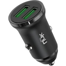 12W 2x USB Araç Içi Şarj Adaptörü - Siyah