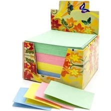 Yapışkansız 8x8 cm Renkli Not Kağıdı, 250 Yaprak, Ofis ve Okul Kullanımı