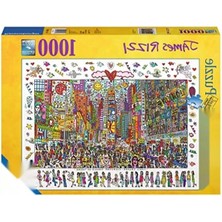 1000 Parça James Rizzi - Times Square Temalı Yetişkin Puzzle