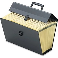 19 Bölmeli Portafile Organizer, Siyah, A4 Boyut