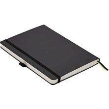 Yumuşak Kapak Defter A5 - Siyah, 192 Sayfa, Çizgili ve Asitsiz