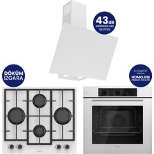 Ferre Chef Edition Turbolu Beyaz 3'lü Ankastre Set QBL62CB-LN386-D078SA