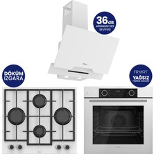 Ferre Fryart Chef Edition Beyaz 3'lü Ankastre Set XE63CB-LN386-D064SA