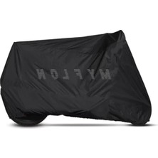 Su Geçirmez Motosiklet Brandası - Miflonlu Iç Yüzey - Siyah (Küçük Boy)