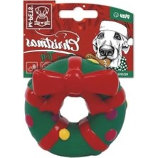 Toksik Olmayan Güvenli Köpek Oyuncağı - Christmas Festive Wreath