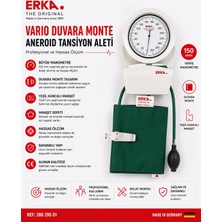 Erka Varıo Duvara Monte Aneroıd Tansiyon Aleti