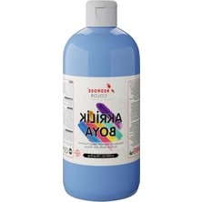 Uzun Süre Kullanılabilen Açık Mavi Akrilik Boya 500 gr