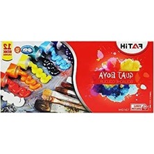 12 Renk Guaj Boya Tüpleri, 12 ml