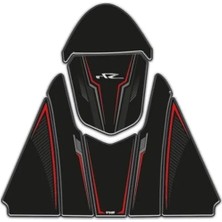 Honda Sh 125 2024-2025 Uyumlu Siyah Kırmızı Tank Pad