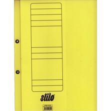 Stilo Lux Yarım Kapak Telli Dosya ( Sarı ) ( 10 Adet )