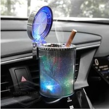 Kapaklı Spor Araç Içi Küllük, 7 Renkli Rgb Işıklı