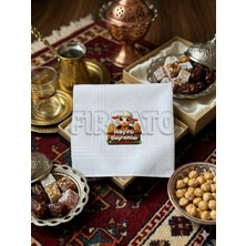Fırsato Bayram Mendili Hayırlı Bayramlar Kuzu Baskılı | Kuzu | 10 Adet | Hediyelik | Mendil 28X28CM, %100 Pamuk |