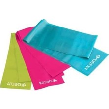 Orta Sert Pilates Bandı 3'lü Set - 150 x 15 cm