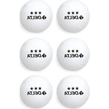 Delta 3 Yıldız 6 Adet Masa Tenisi (Pin) Topu
