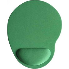 Kaymaz Alt Tabanlı Yeşil Renk Bilek Destekli Mouse Pad