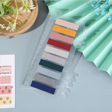 Renkli Yapışkan Not Kağıtları, 10 Renk 200 Yaprak Set