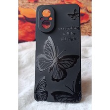 Ala Store Realme 12 Lite Için Kapak LKL01 Özel Tasarım Laklı Desenli Kılıf Butterfly