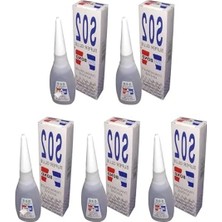 5 Adet Hızlı Kuruyan Japon Yapıştırıcı Seti, 20 gr