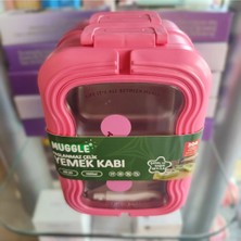 Ada Çanta Kırtasiye Paslanmaz Çelik 2 Katlı 3 Bölmeli 1350ML Kapasiteli Beslenme Kabı Muggle MM50002